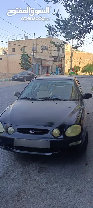 كيا شوما موديل 1999 لون اسود فحص 3 جيد