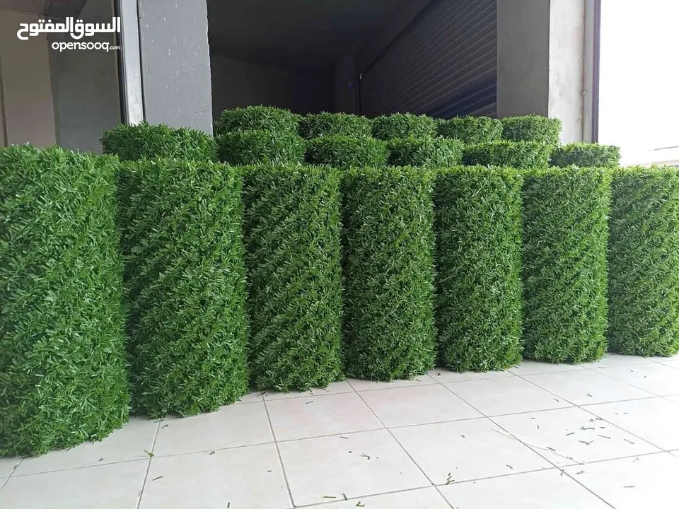 نجيل صناعي & نجيلة اسوار & اسوار حدائق & سياج عشبي & green wall & artificial grass