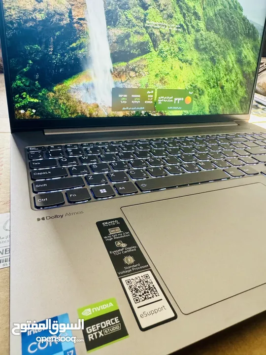 لابتوب lenovo gaming كرت 4050 وكاله ولا شخطه استخدام خفيف جدا مواصفات عاليه
