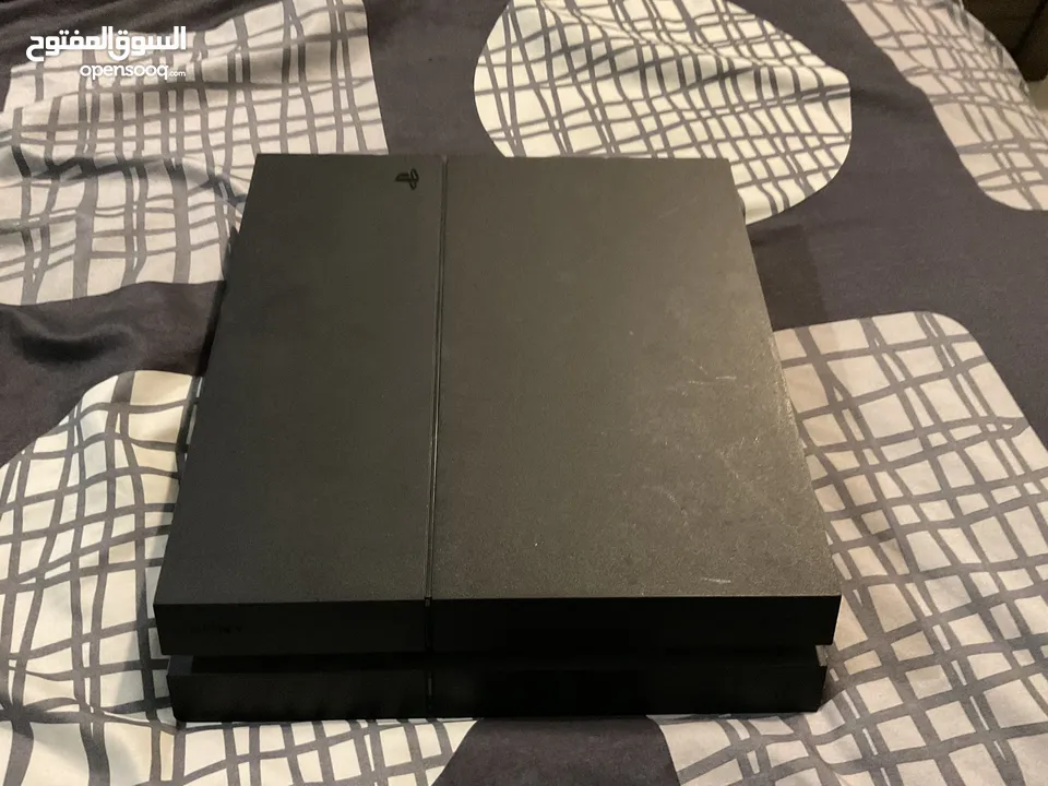 PS4 with games and camera