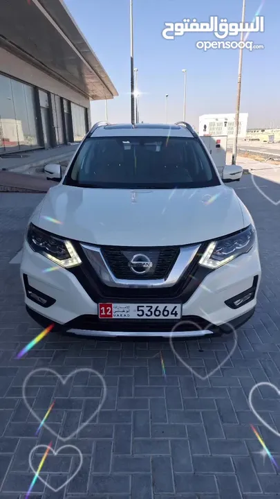 نيسان اكس تريل ابيض المسعود خليجي Nissan X-Trail 2019 Al Masaood 2.5 SL  White