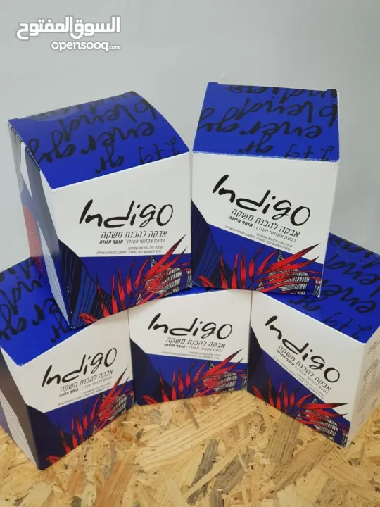 مشروب Indigo طبيعي غني بالمكونات النباتية  Indigo مشروب نباتي لتعزيز النشاط  مشروب صحي بنكهة طبيعية