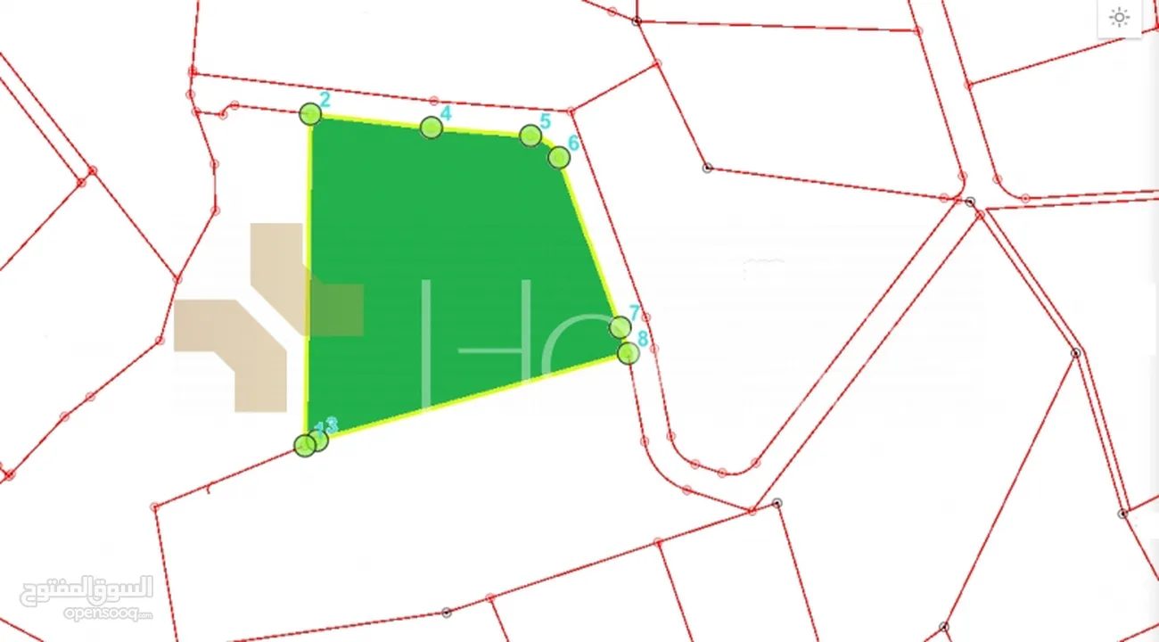 ارض للبيع في منطقة ماحص بمساحة 10832م