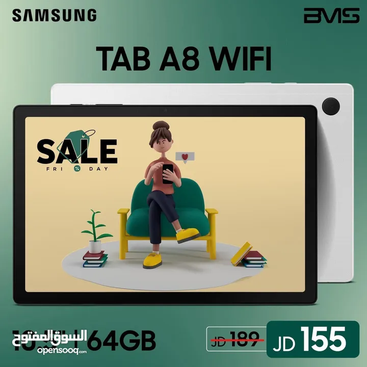 جديد تاب Galaxy A8 4-64GB 4G لدى سييد سيل