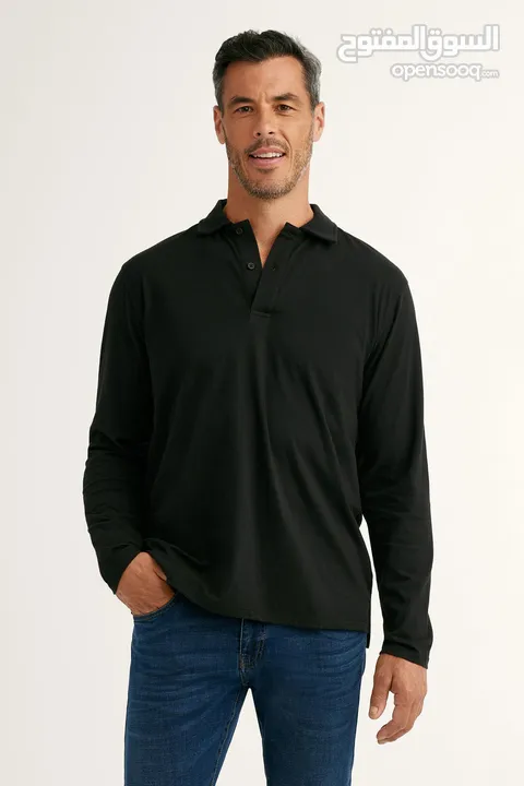 tricot polo simple homme