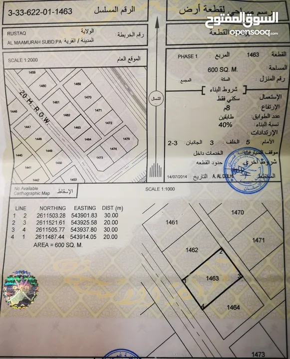 ارض شبك المعمورة 1 - الرستاق