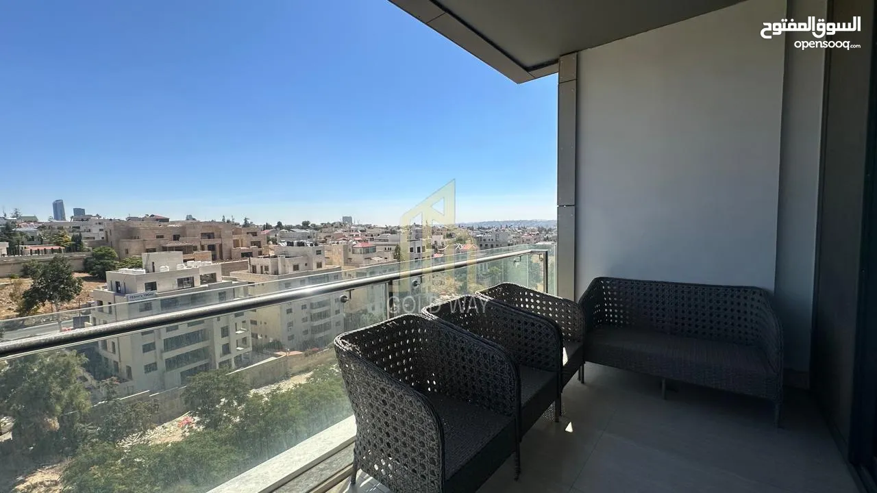 في أجمل مناطق عبدون شقة مفروشه للبيع طابق ثامن 133م بسعر مميز / ref 9539