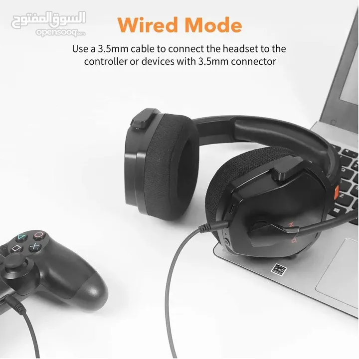 NUBWO G06 Wireless Gaming Headset سماعات وايرليس تعمل على كل الأجهزة وايرليس
