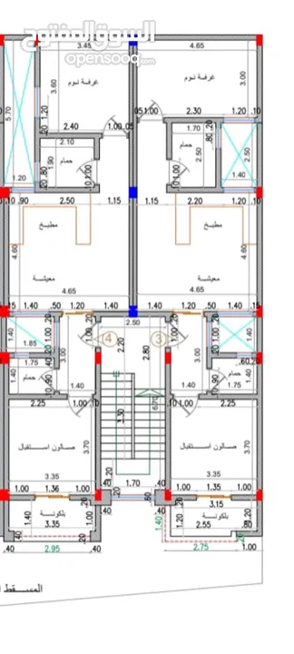 أستوديو نصف تشطيب للبيع السراج متفرع من شارع البغدادي بجوار مسجد تاشفين