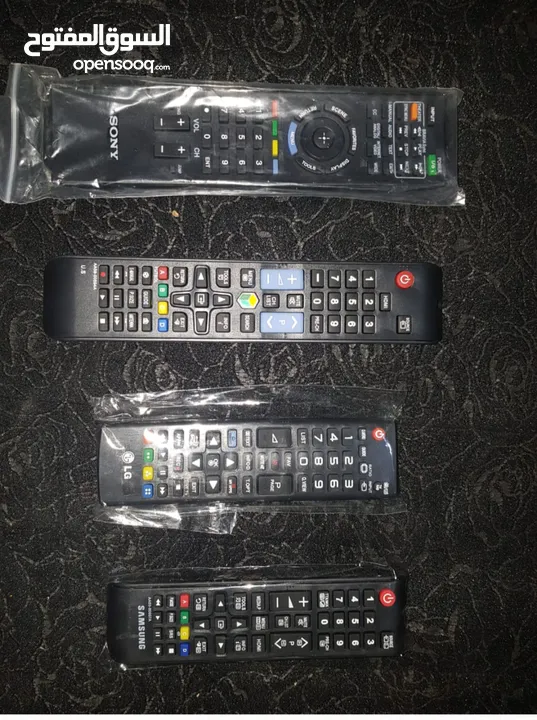 Empty Tv Boxes all size and original tv Remotes  & tv stand