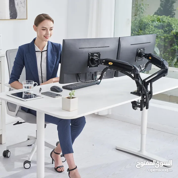 ستاند شاشات عدد 2 ب 17 بوصة/inch لـ  27 بوصة /inch مكتبي  Monitor Desk Stand NB-F160