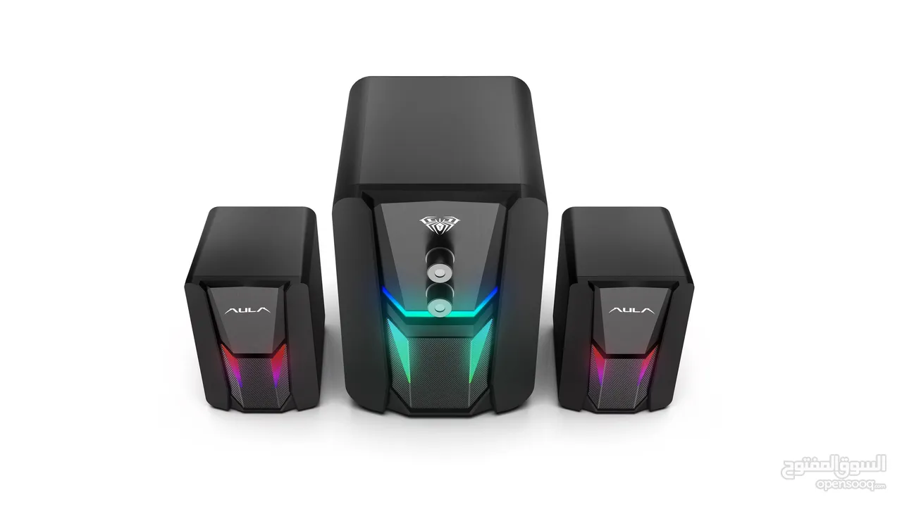 سماعات كمبيوتر جيمنغ  مضيئة مميزة  Aula Speaker N-189 Gaming RGB Lights OG