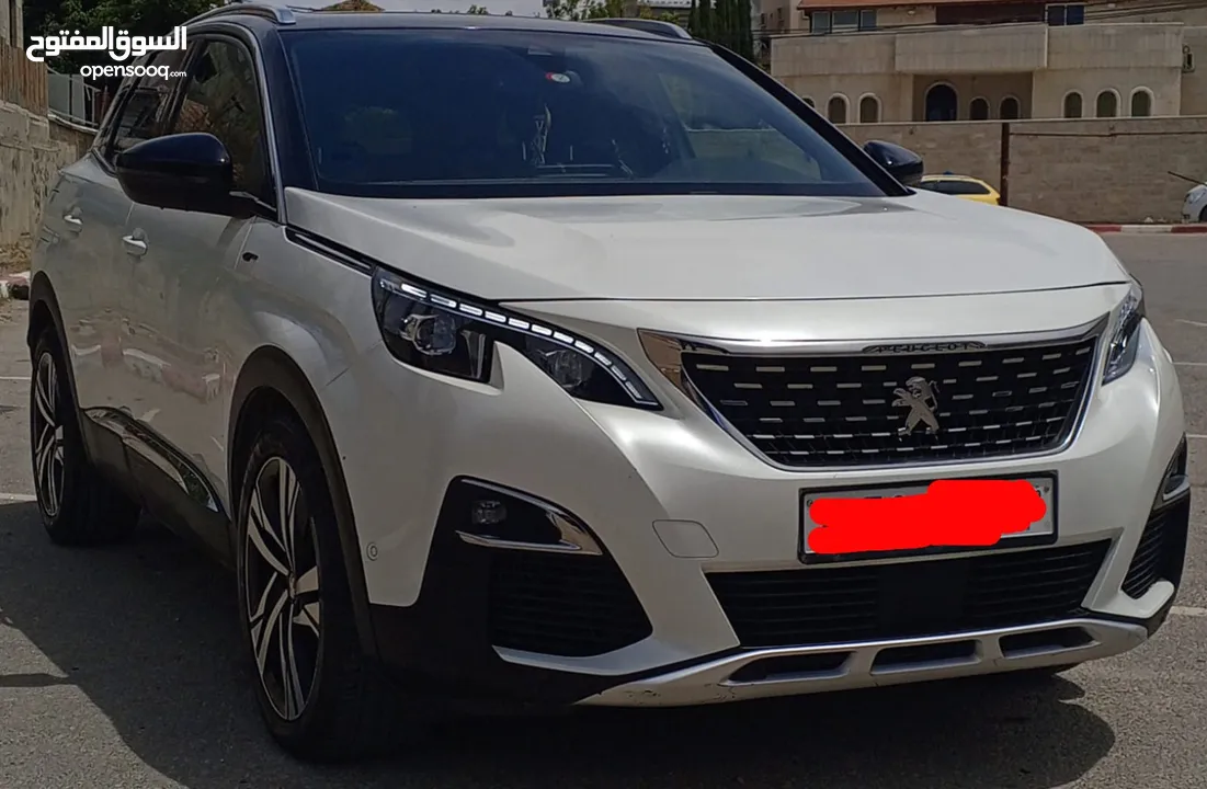 جيب بيجو 3008 Gt-line موديل 2020 ماتور 2000 تيربو ديزل لون مميز ابيض لؤلؤي