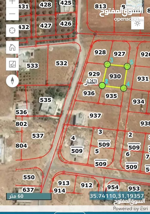 للبيع أرض سكنية بمنشية ابو حمور بسعر ممتاز وبموقع هادي ومخدوم ( من المالك مباشرة)
