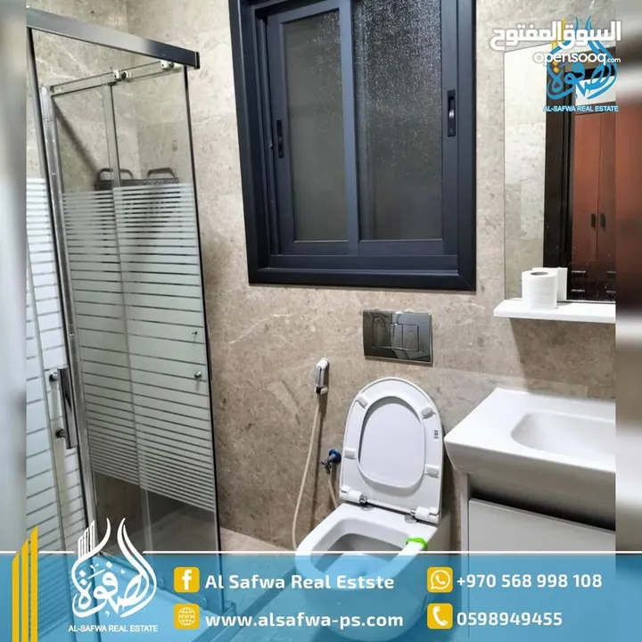 شقه سوبر ديلوكس مميزه مفروشه للايجار - البيره شارع نابلس