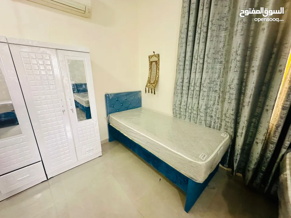 بدون عموله افخم سكن مشترك بنات وشباب في عجمان المويهات و الروضة شامل جميع الخدمات فرش جديد اول ساكن