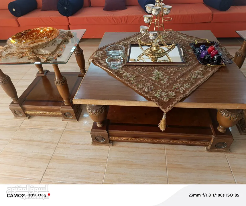 بوفيه تلفزيون وطربيزات وسط