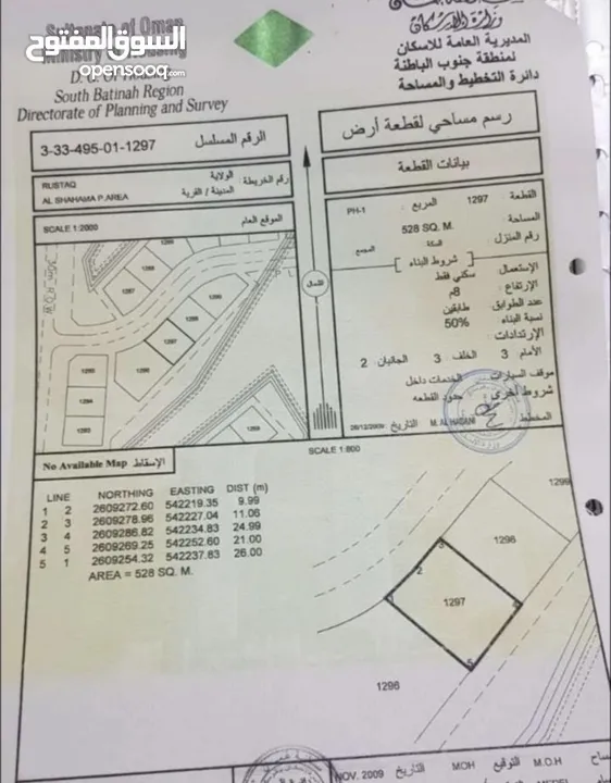 الشهامة في وسط المخطط بسعر مغري ومساحة 526 متر( بسعر اقل عن السوق)