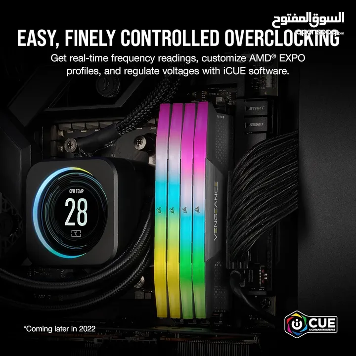 CORSAIR VENGEANCE RGB DDR5 32GB (2x16GB) DDR5 6000MHz