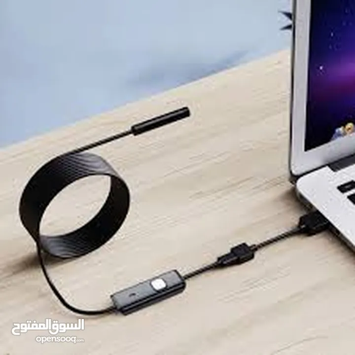 منظار تنظير  سلك كيبل كاميرا مع فلاش  تصوير احترافي دقه عاليه يوضع ب موبايل او لابتوب لمسافة  10متر