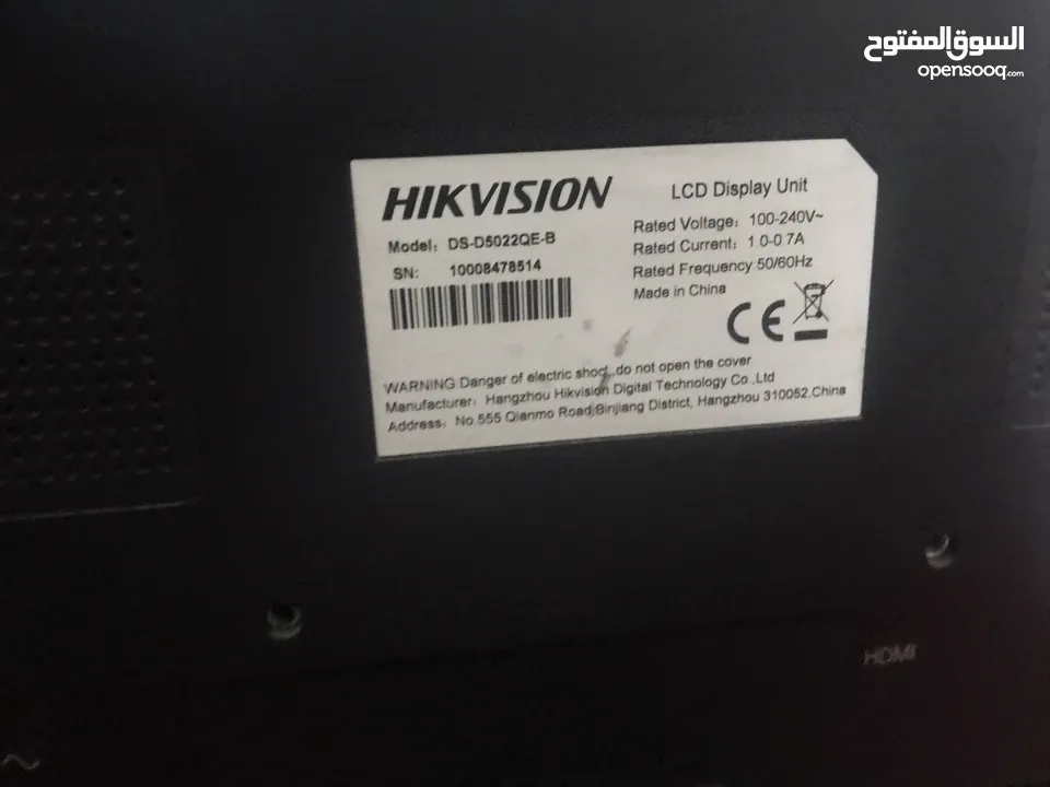 شاشة hikvision للبيع مستعملة ب25 الشاشة حالتها ممتازة  60 فريم  الموقع اربد