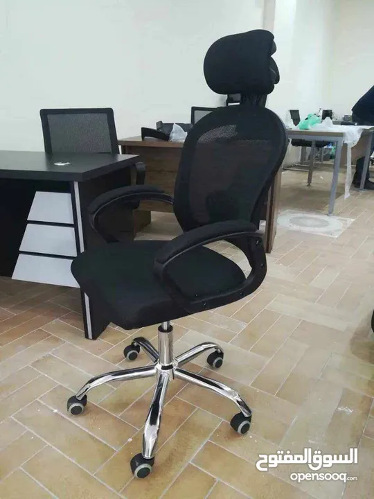 كرسي شبك متحرك طبي كرسي موظف كرسي ظهر متحرك وايدي متحركة دعم اسفل الظهر باقل سعر Office Chair
