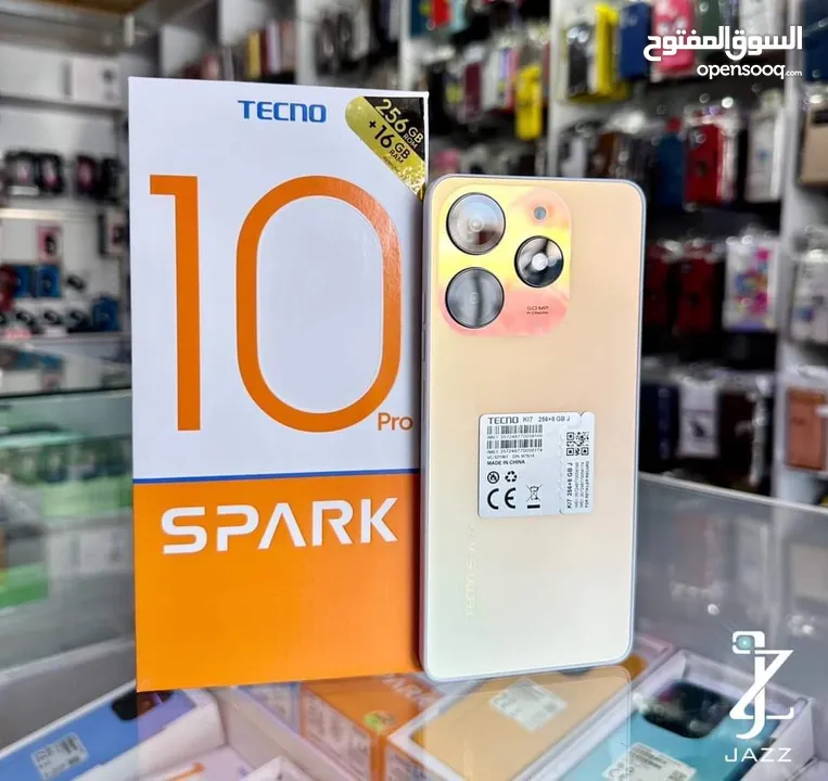 اخو الجديد بالكرتونة spark 10 pro رام 16 جيجا 256 اغراضة والكرتونه الأصلية متوفر توصيل