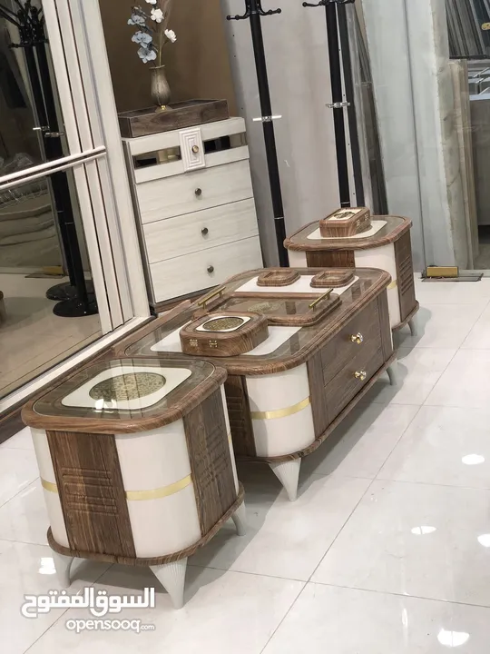 طقم طربيزات محلي موديل جديد صالون قعدة أمريكي، بأقل سعر في السوق