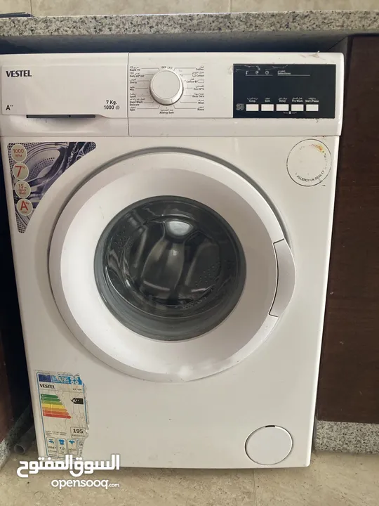 غساله 7 كيلو 1000دوره vestel للبيع