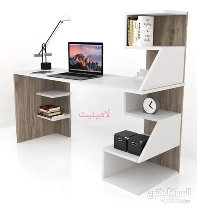 مكتب دراسي مودرن  شامل التوصيل والتركيب  اطلبها الان من لامينيت للأثاث المكتبي