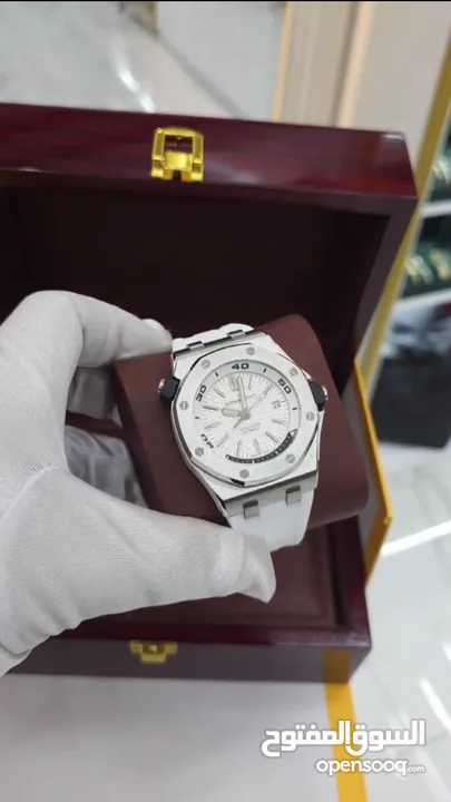 ساعات AP فخمة بتصميم أنيق، اتوماتيك، بعلبتها وكرت كفالة، أناقة وهيبة بكل طلّة