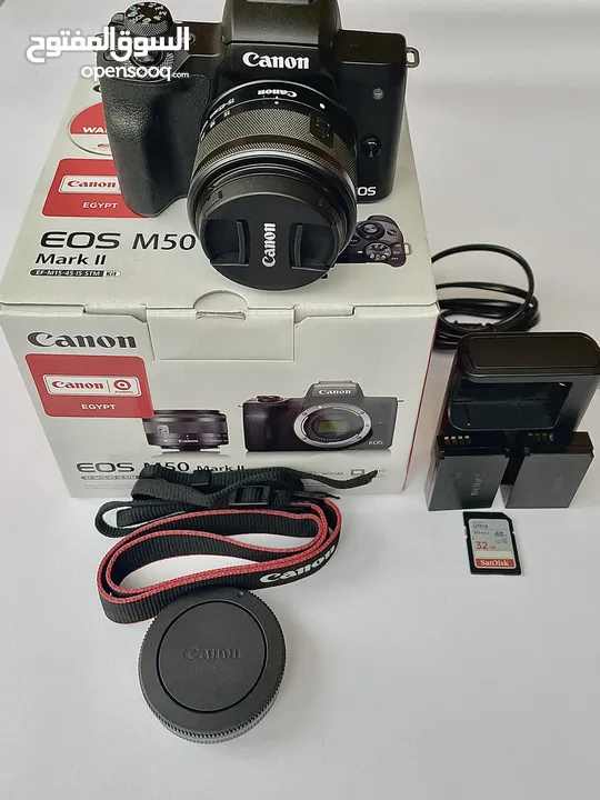 Canon m50 mark 2 شاتر أقل من 1500