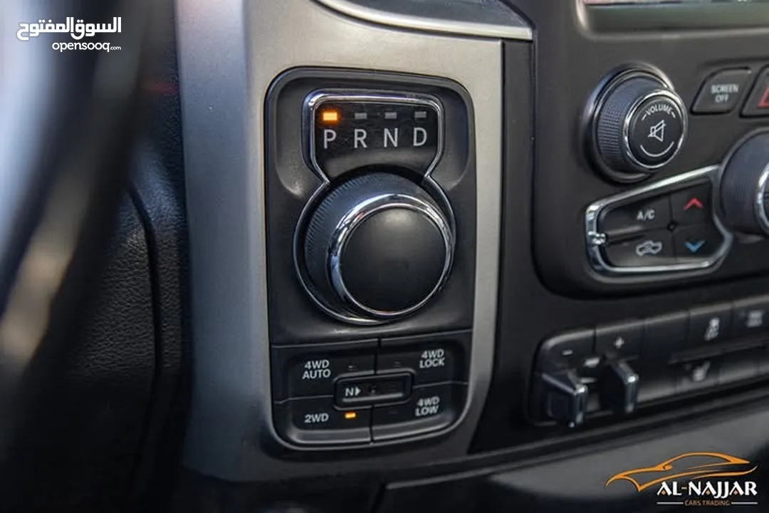 Dodge Ram Big horn 2019 gasoline   البكب بحالة الوكالة و قطع مسافة 51,000 ميل فقط
