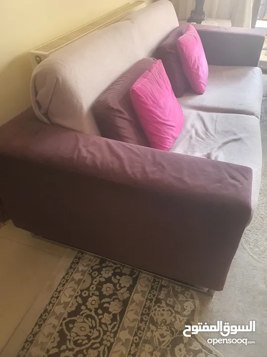 طقم كنب لون موف