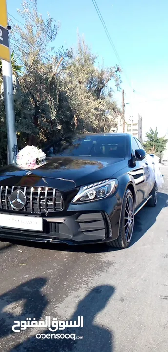 Mercedes C200 2019 (أحمد الشرمان) لتأجير سيارات الأعراس