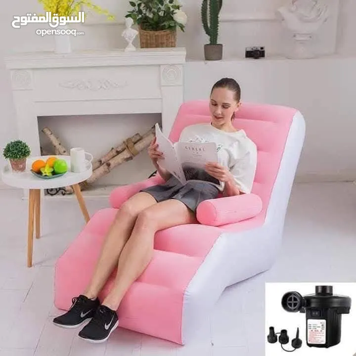 اريكة الشامواه النفخ المميزة لدينا سهلة الطي والنفخ والحركة ووليست ثقيلة