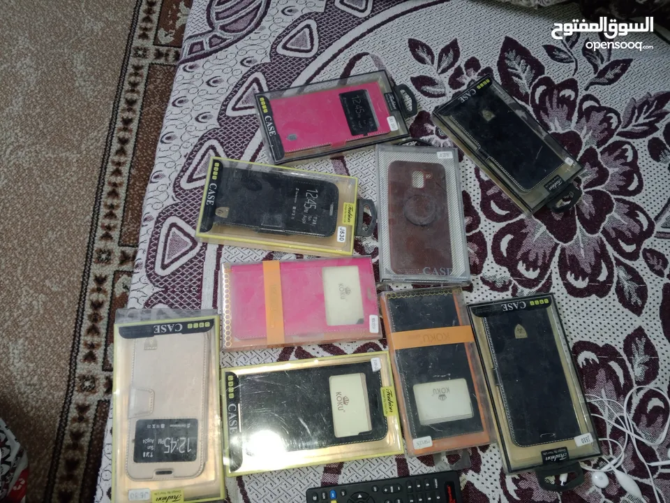كفرات هواتف جميع انواع السامسونج ويوجد ايفون 6بلس جداد في الكراتين