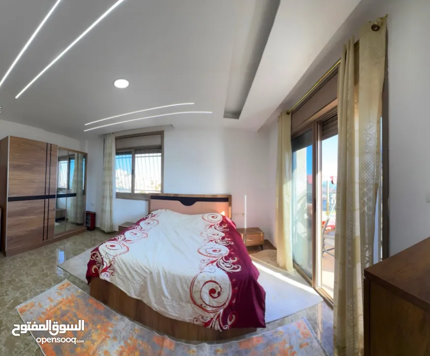 روف للايجار مفروش بالكامل في اجمل مناطق البيرة التواصل مع المالك مباشرة دون عمولة (1250) دولار