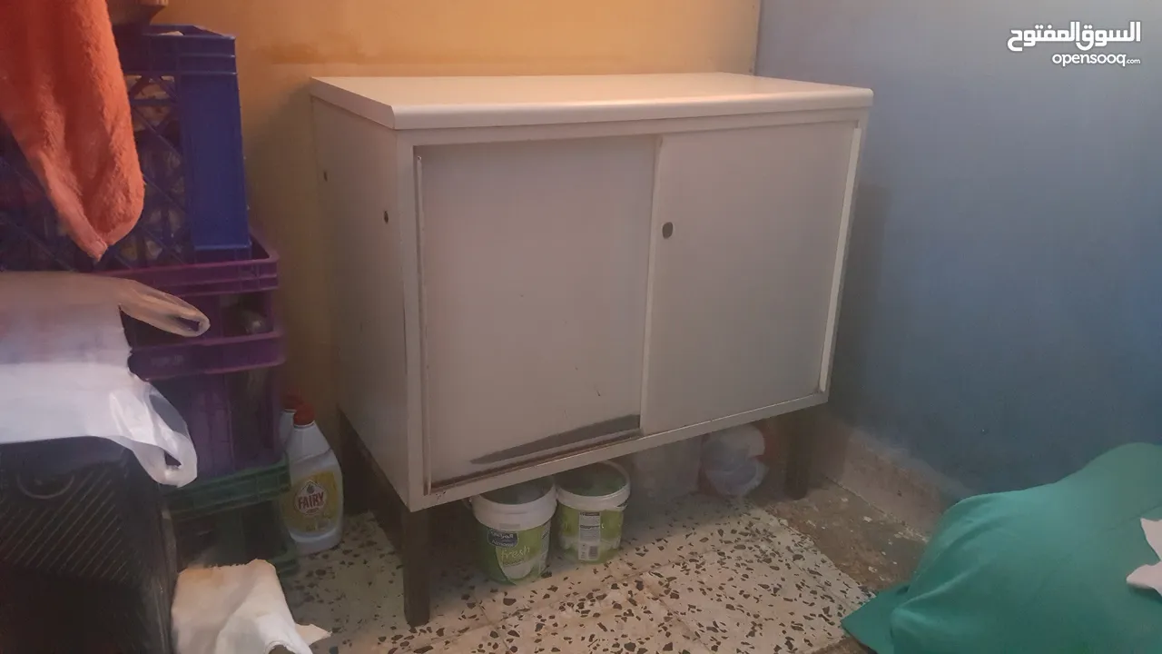 Metal cabinet with granite top going very cheap
