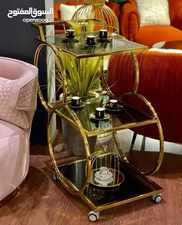 ,طاولات معدن بلور طباعه