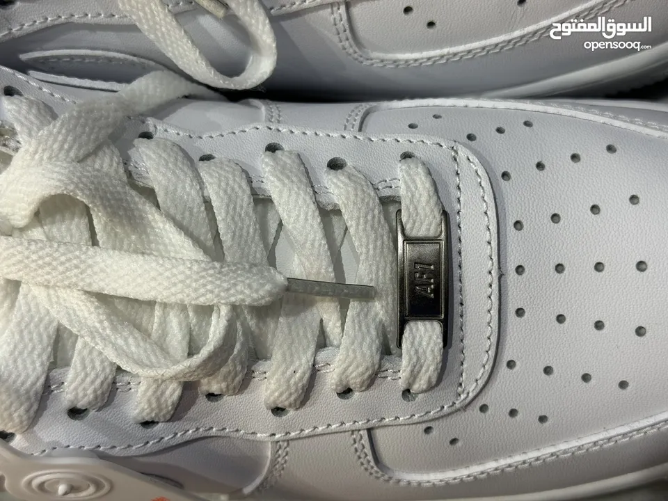 حذاء Nike Air Force 1 أبيض جديد – مقاس 43