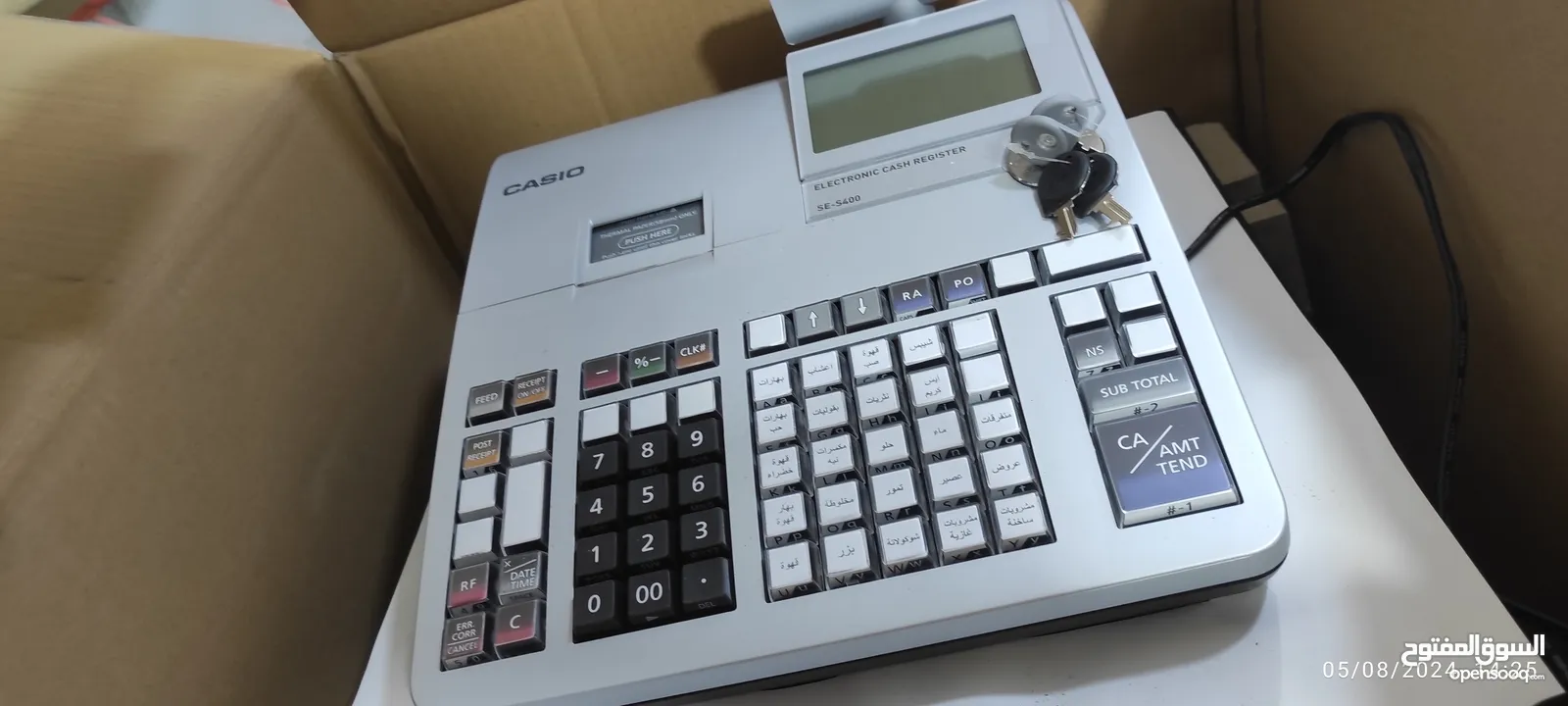 كاش كاسيو جديد بالكرتونة ELECTRONIC CASH REGISTER CASIO  (BRAND NEW)