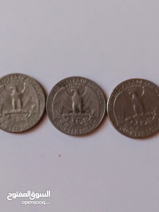 3قطع QUARTER DOLLAR