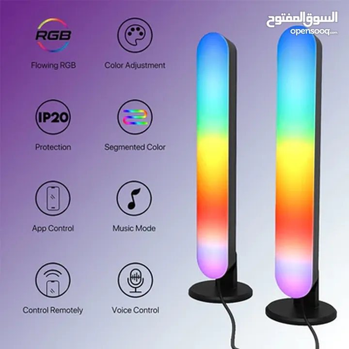 اضاءة فانتيك تابعة للموسيقى سمارت تعمل على البرنامج او مع اليكسا Fantech LA1AAL Ambient Light