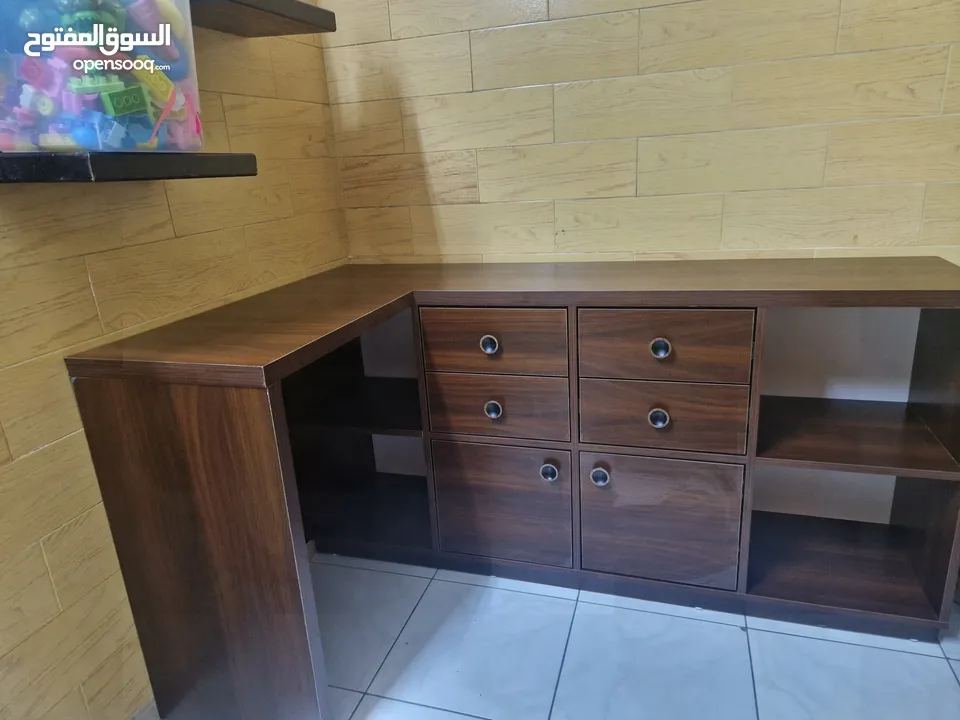 مكتب حرف L 160x40x90