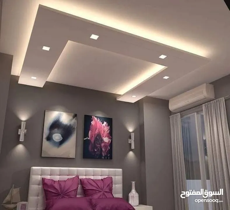 تنفيذ اعمال الديكور الداخلي جبسمبورد وجبص البلدي واسمنت بورد وفرسلينج وبيفيسي وبديل الرخام والفوم