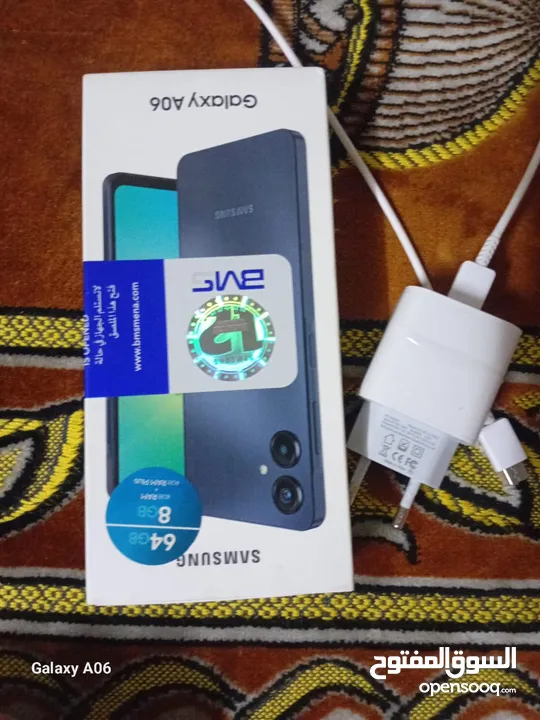 هاتف Galaxy A06 للبيع بحال وكاله ستعمال ثلاث اشهر