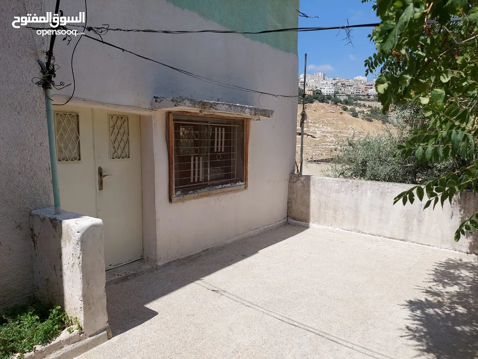 بيت مستقل للايجار 130 متر خمس غرف ومطبخ وحمام لديه برنده كبيره حوله شجر مثمر والمنطقه هادئة 140دينار