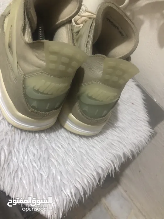 حذاء Nike Air Jordan 4 IV Sail Off White مقاس 11W 9.5M CV9388-100 Retro Virgil OW