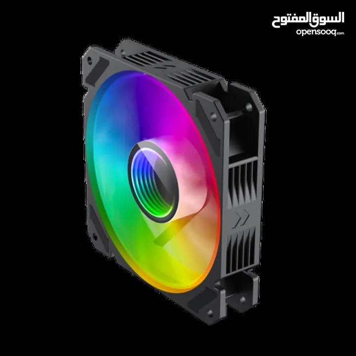 مروحه تبريد هوائي من جيماكس مضيئة Gamemax GMX-FN-12Rainbow-C9 AIR RGB Fan